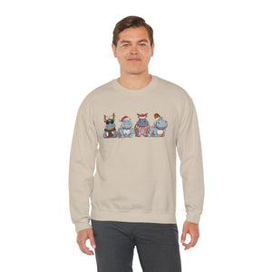 Hippopotamus retro design unisex Sweatshirt for Christmas