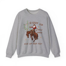 Giddy Up Jingle Horse Pick Up Your Feet Cowboy unisex Sweatshirt gift for Christmas