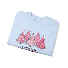 Christmas pink tree sweatshirt - holiday funny gift for family