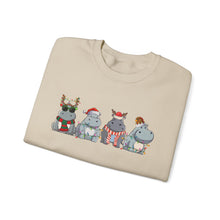 Hippopotamus retro design unisex Sweatshirt for Christmas