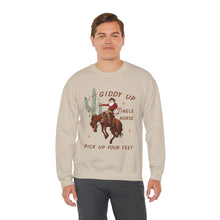 Giddy Up Jingle Horse Pick Up Your Feet Cowboy unisex Sweatshirt gift for Christmas