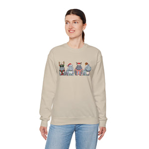 Hippopotamus retro design unisex Sweatshirt for Christmas