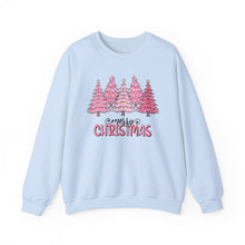 Christmas pink tree sweatshirt - holiday funny gift for family