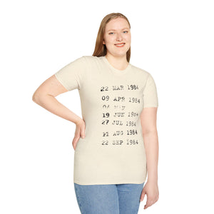 Library Card Due Date T-Shirt - Book Lover gift unisex t-shirt