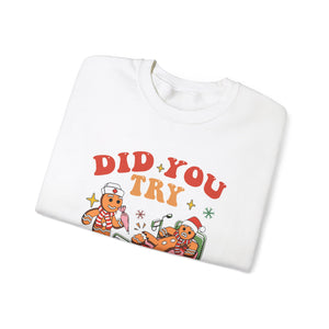 Did you try icing it funny unisex sweatshirt for Christmas