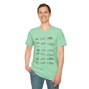 Library Card Due Date T-Shirt - Book Lover gift unisex t-shirt