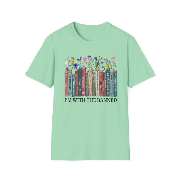 I'm With The Banned unisex t-shirt Gift for Book Lovers