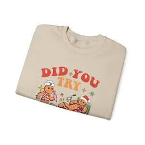 Did you try icing it funny unisex sweatshirt for Christmas