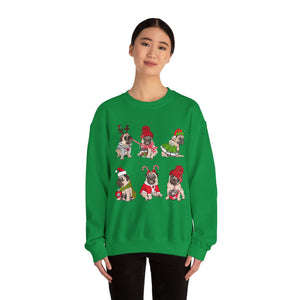 Christmas bull dog lover unisex sweatshirt gift