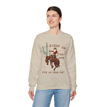 Giddy Up Jingle Horse Pick Up Your Feet Cowboy unisex Sweatshirt gift for Christmas