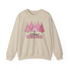 Christmas pink tree sweatshirt - holiday funny gift for family