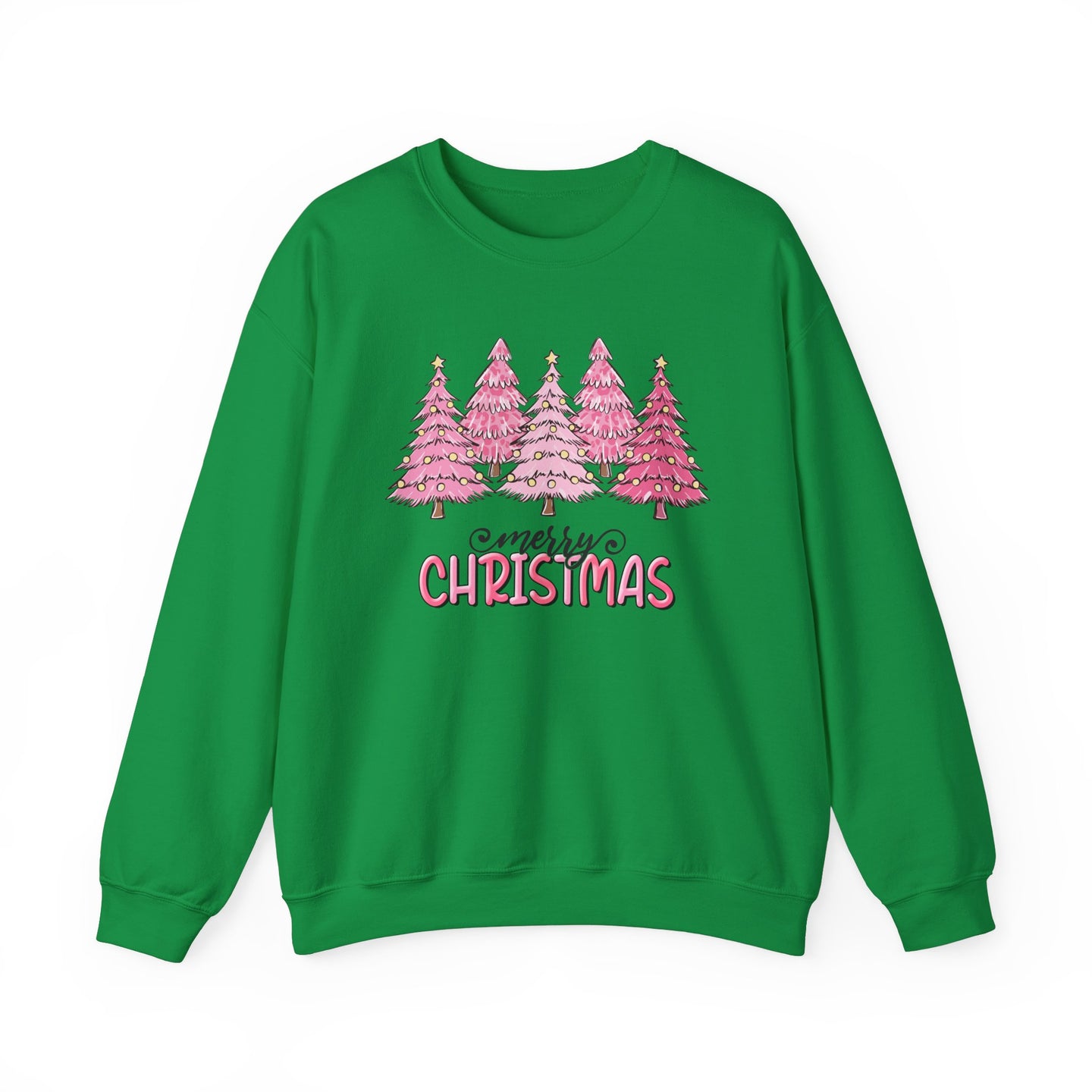 Christmas pink tree sweatshirt - holiday funny gift for family