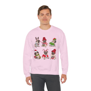 Christmas bull dog lover unisex sweatshirt gift