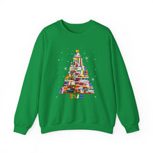 Tree books design unisex sweatshirt Christmas gift for book lover