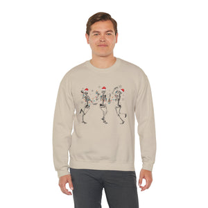 Christmas Skeleton Dancing dead inside unisex Sweatshirt