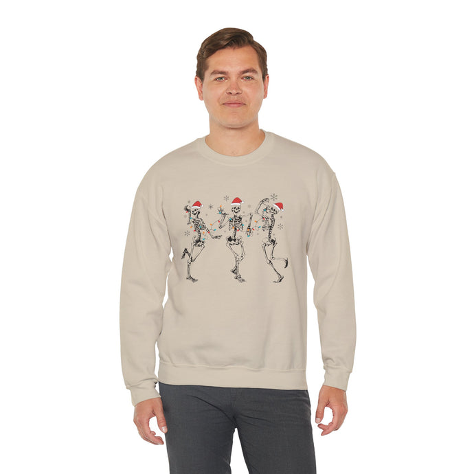 Christmas Skeleton Dancing dead inside unisex Sweatshirt